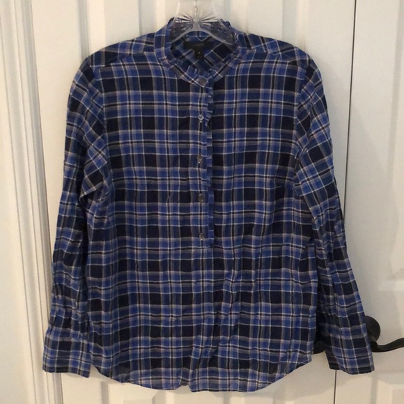 j crew ruffle popover shirt - Picture 1 of 3